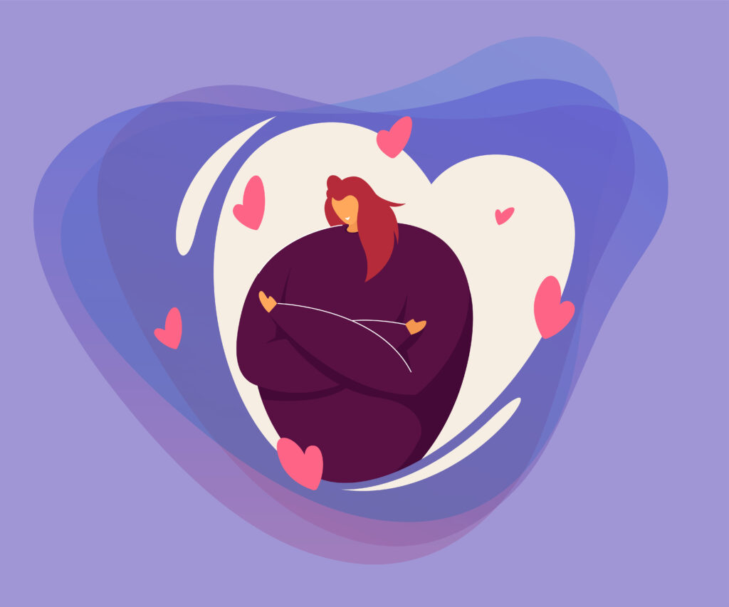 Love yourself and body positive concepts